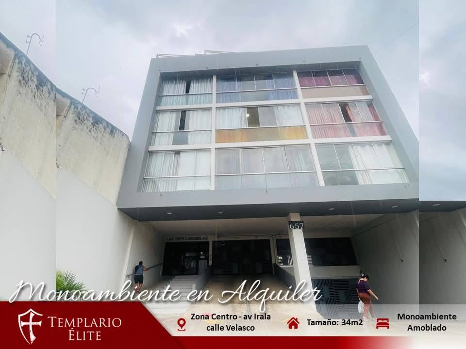 Monoambiente Amoblado zona Centro 2.500 Bs