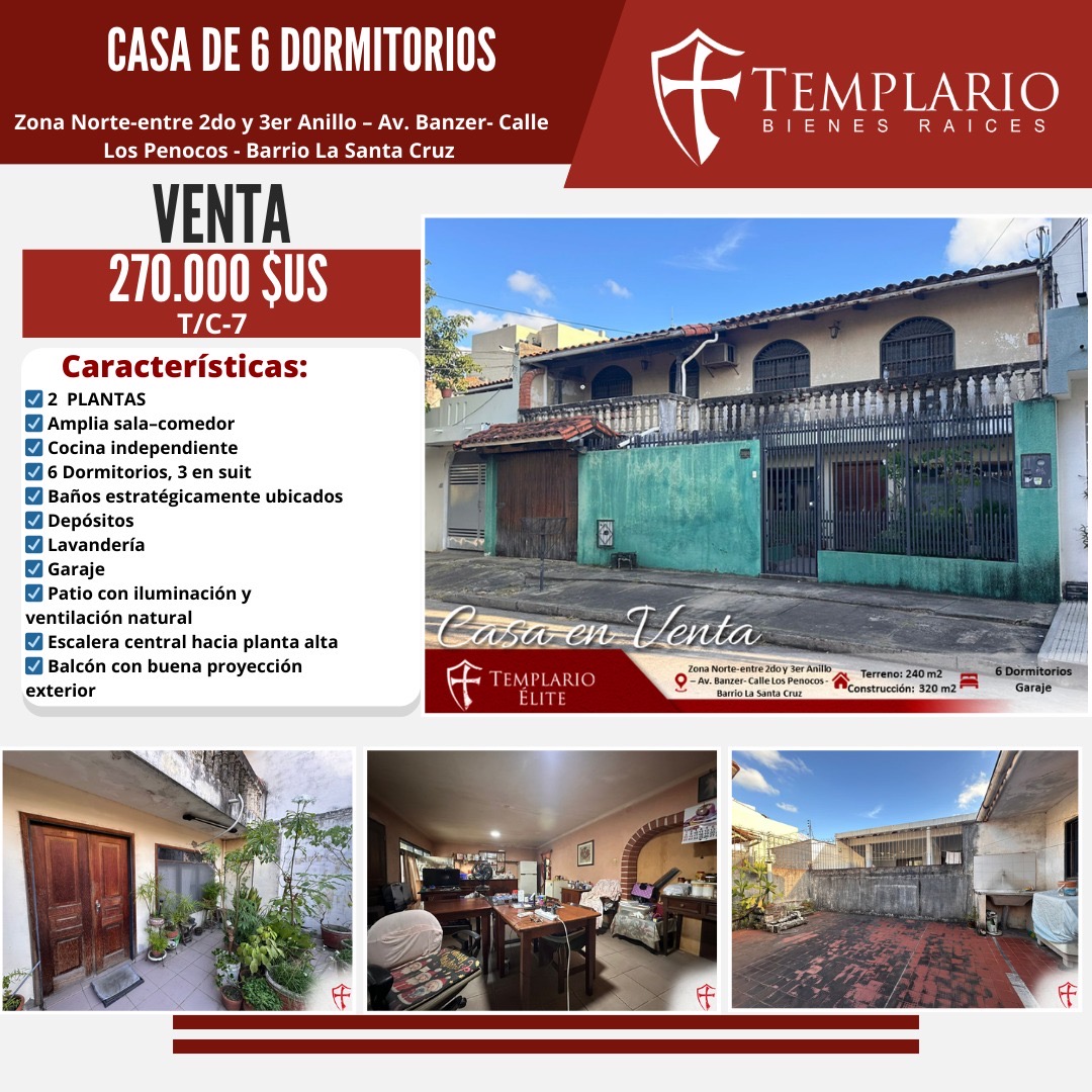 CASA EN VENTA ZONA NORTE 