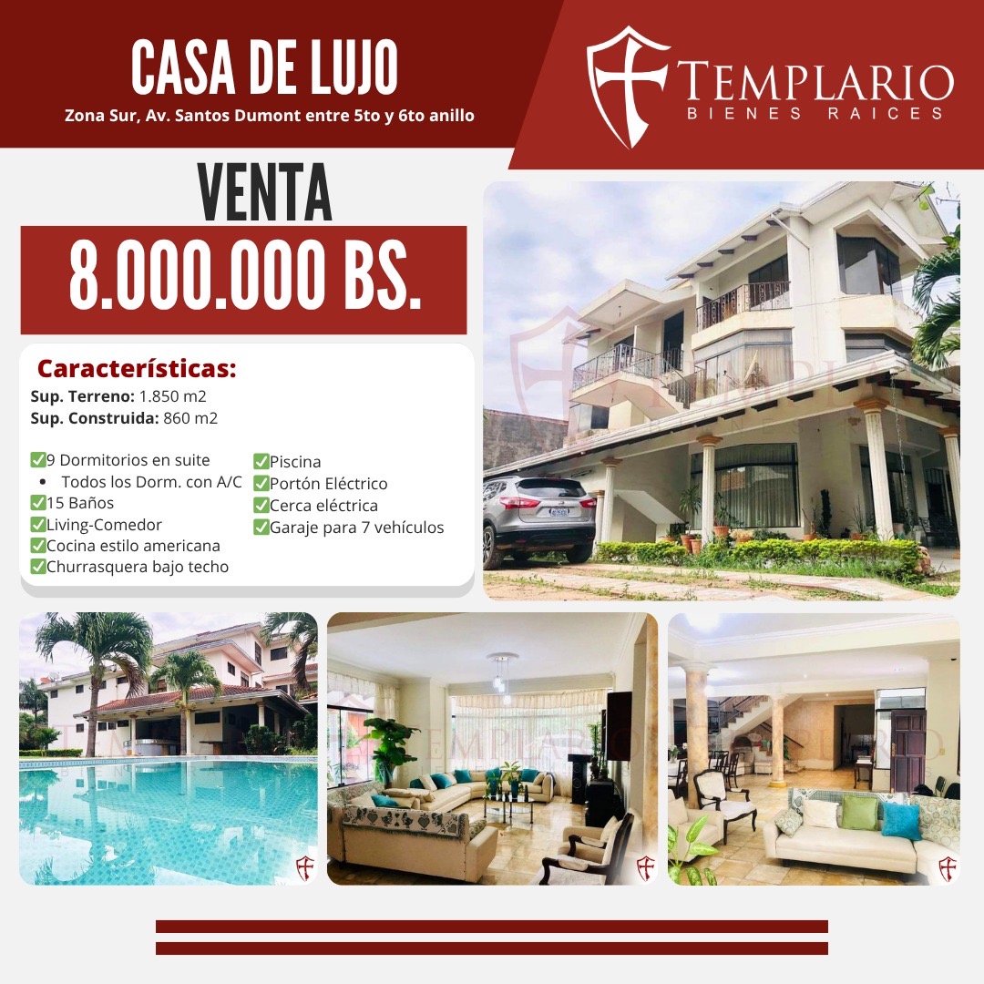CASA DE LUJO EN VENTA, ZONA SUR 