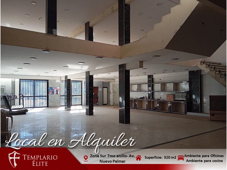 LOCAL COMERCIAL EN ALQUILER SOBRE AVENIDA PRINCIPAL DE ALTO TRAFICO , ZONA SUR AV. NUEVO PALMAR