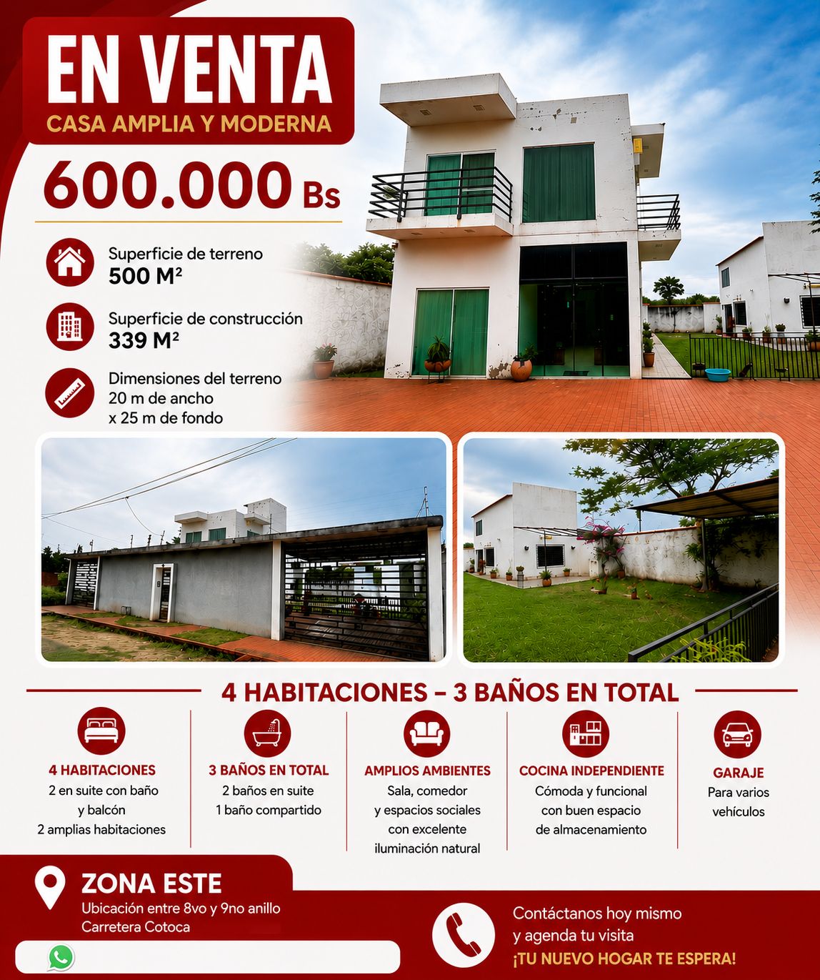 Casa en venta zona Oeste